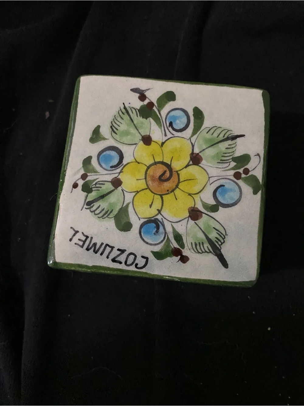 Handmade square ceramic